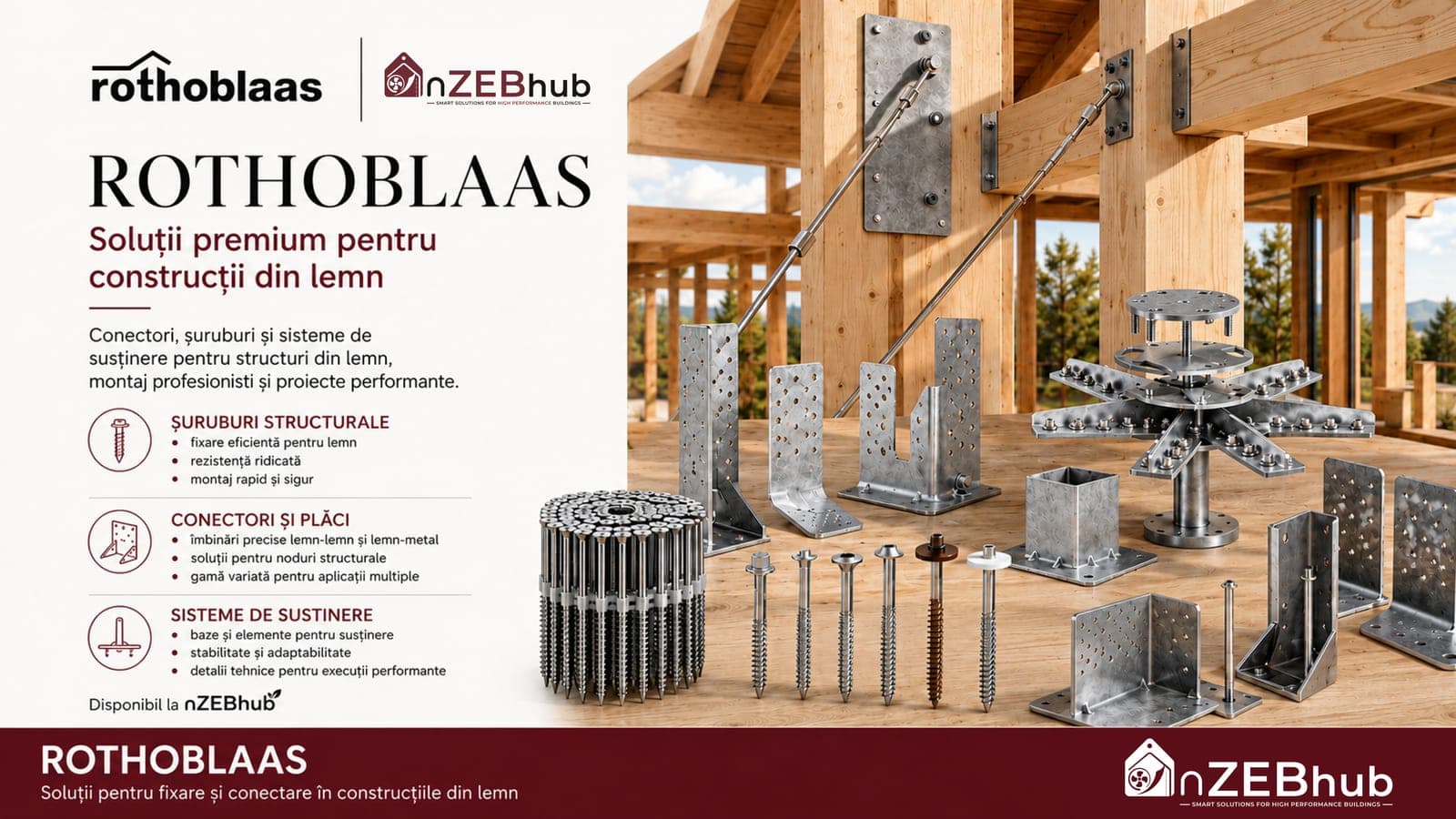 Rothoblaas — soluții premium pentru construcții din lemn, la nZEBhub